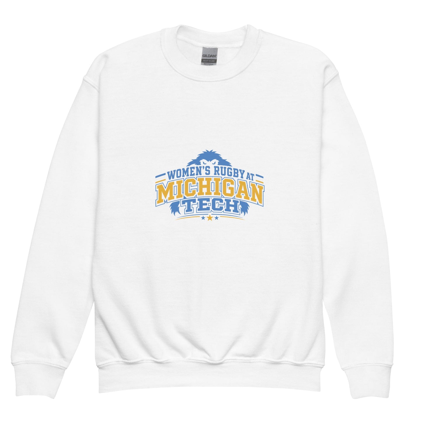 Classic | Youth Sweatshirt | Women’s Rugby at Michigan Tech | Varsity Crest Logo