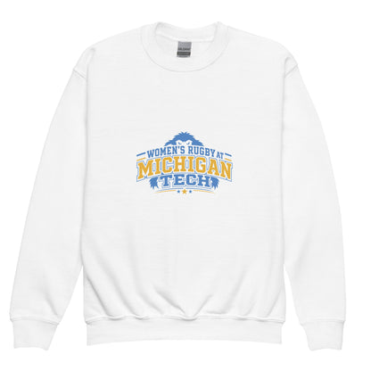 Classic | Youth Sweatshirt | Women’s Rugby at Michigan Tech | Varsity Crest Logo