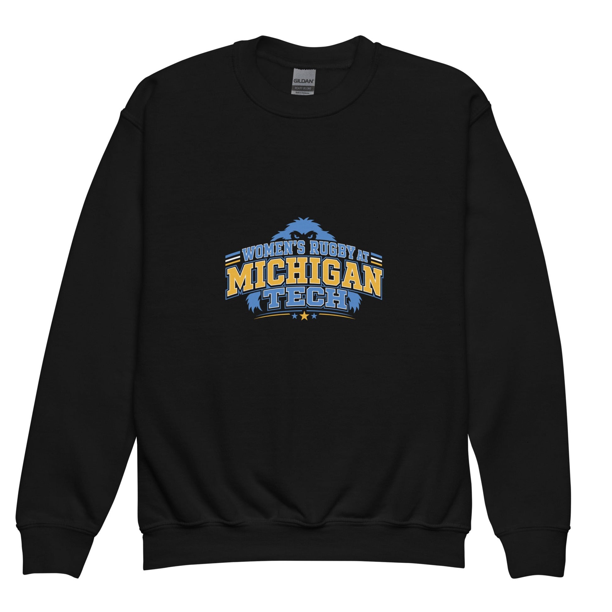 Classic | Youth Sweatshirt | Women’s Rugby at Michigan Tech | Varsity Crest Logo