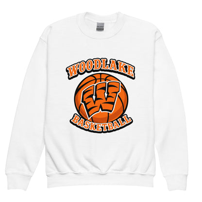 Classic | Youth Sweatshirt | Woodlake Boys Basketball | Athletics Logo