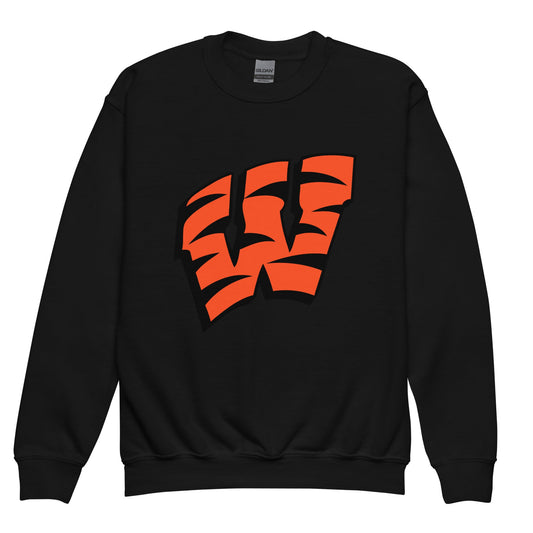 Classic | Youth Sweatshirt | Woodlake Boys Basketball | W Crest Logo