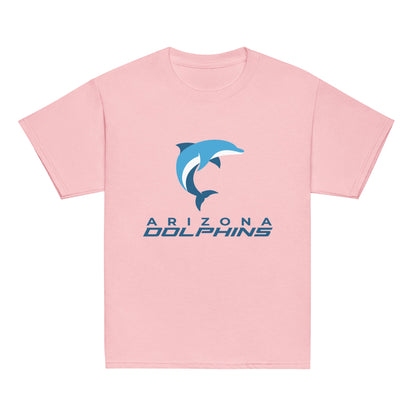 Classic | Youth T Shirt | Arizona Dolphins Swim Team | Wave Athletic Logo