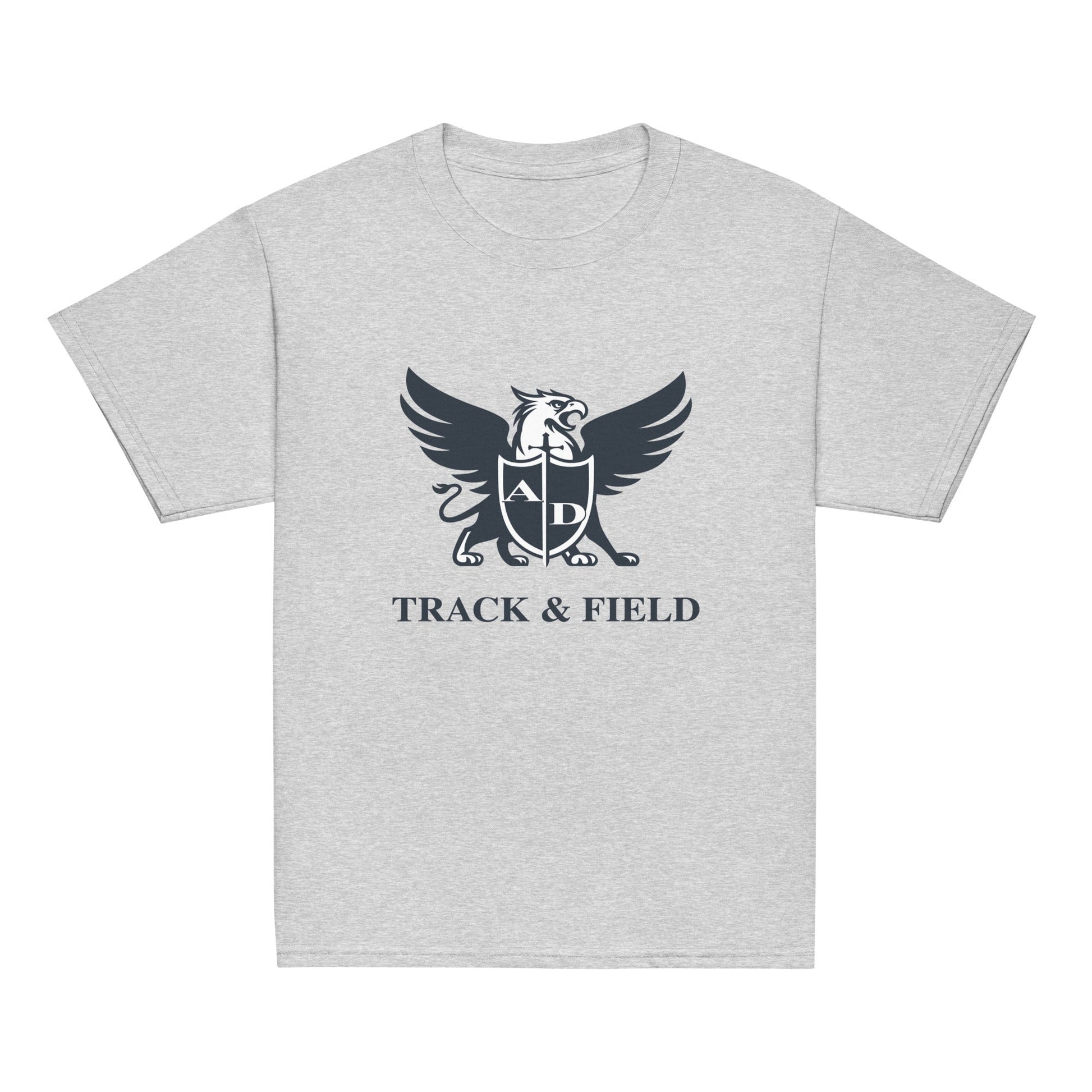 Classic | Youth T Shirt | Arma Dei Academy Track and Field | Griffin Logo