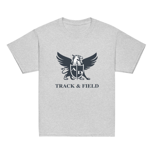 Classic | Youth T Shirt | Arma Dei Academy Track and Field | Griffin Logo