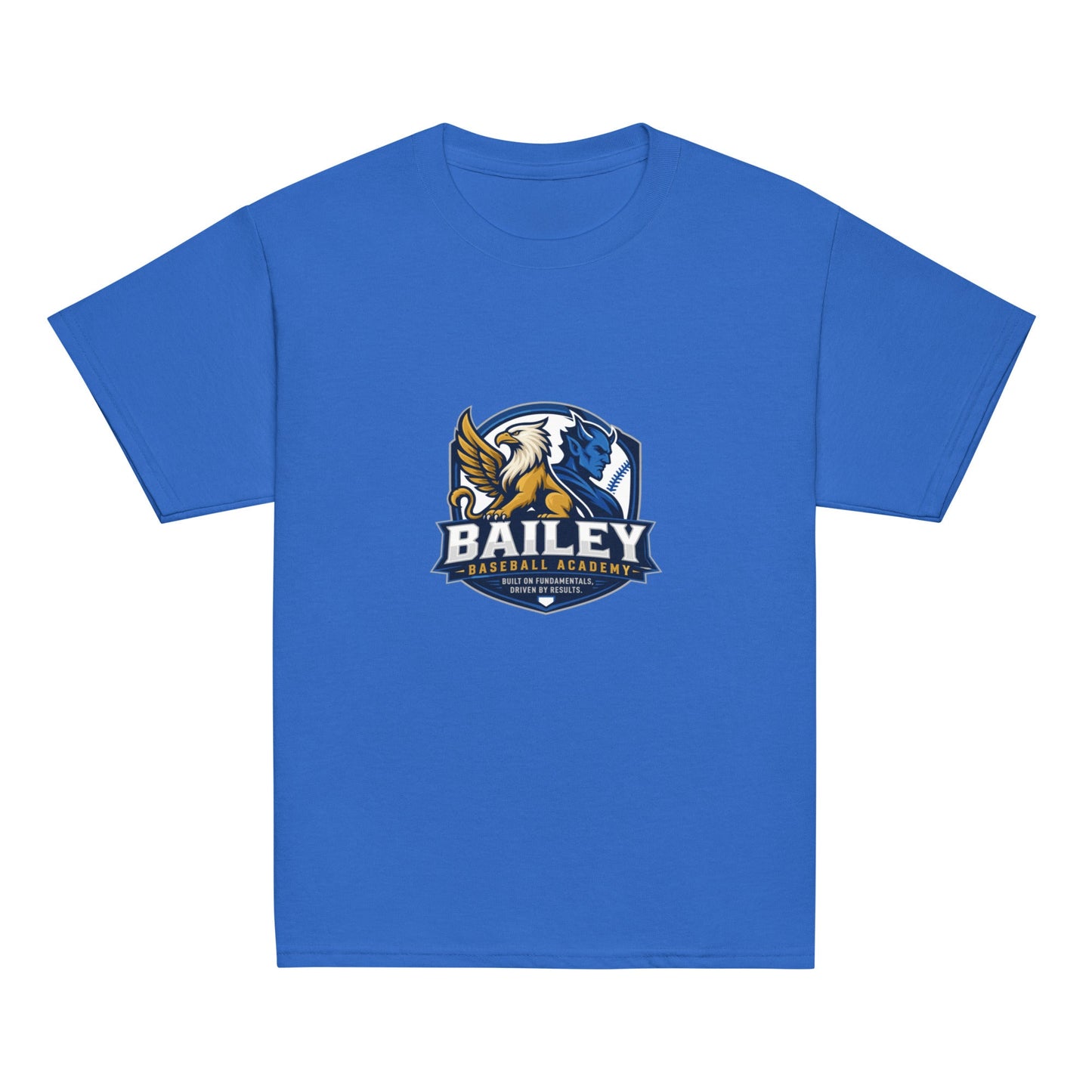 Classic | Youth T Shirt | Bailey Baseball Academy | Shield Logo