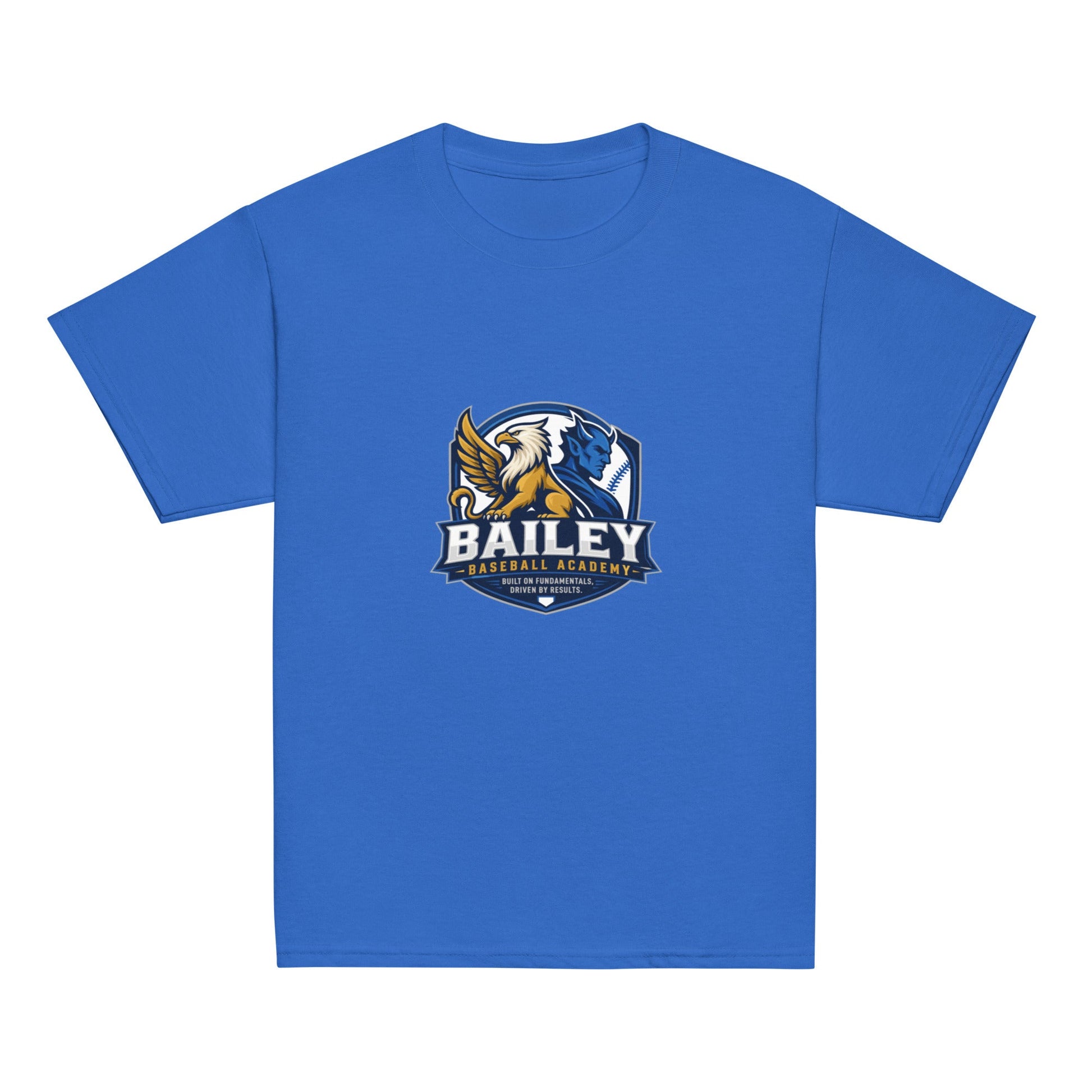 Classic | Youth T Shirt | Bailey Baseball Academy | Shield Logo