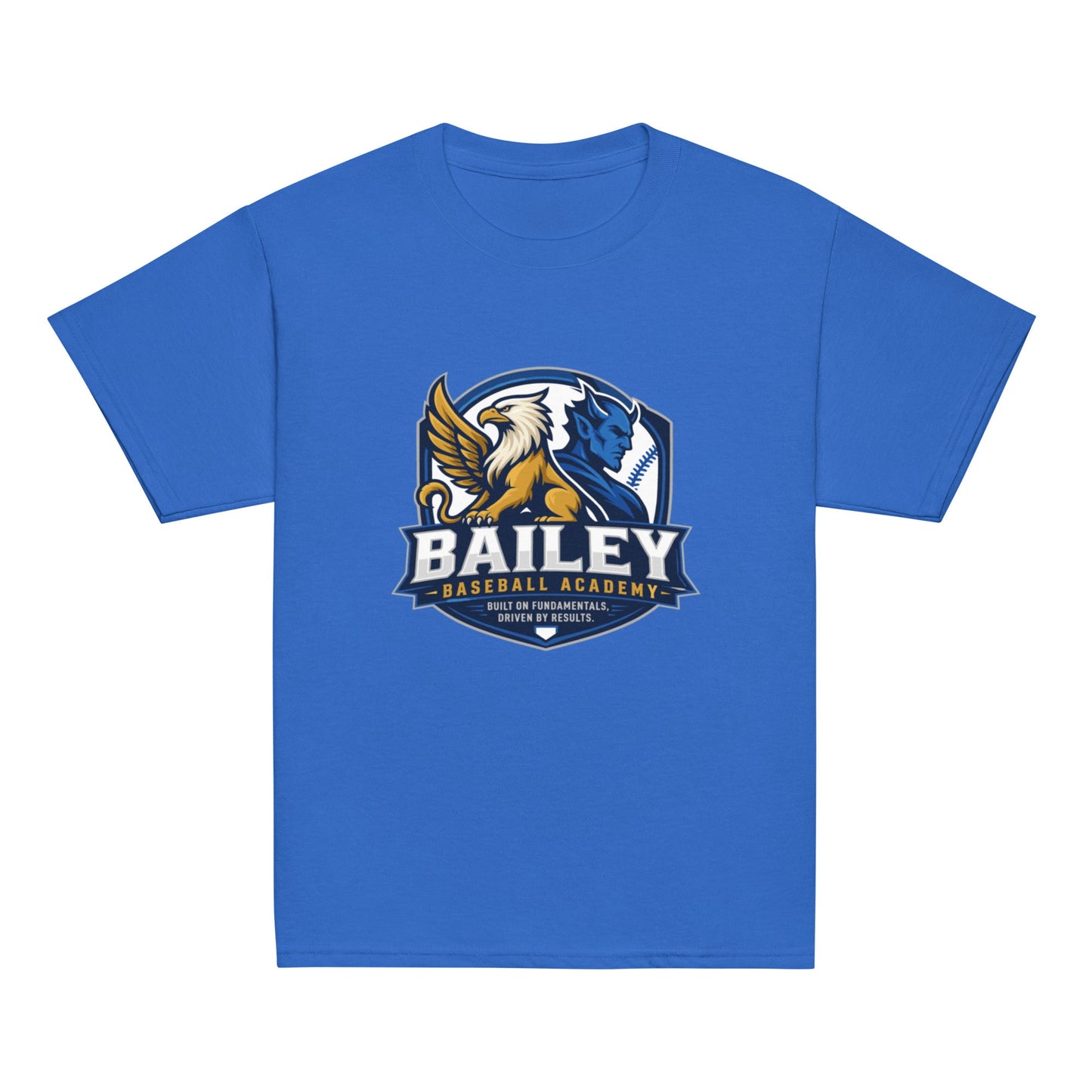 Classic | Youth T Shirt | Bailey Baseball Academy | Shield Logo