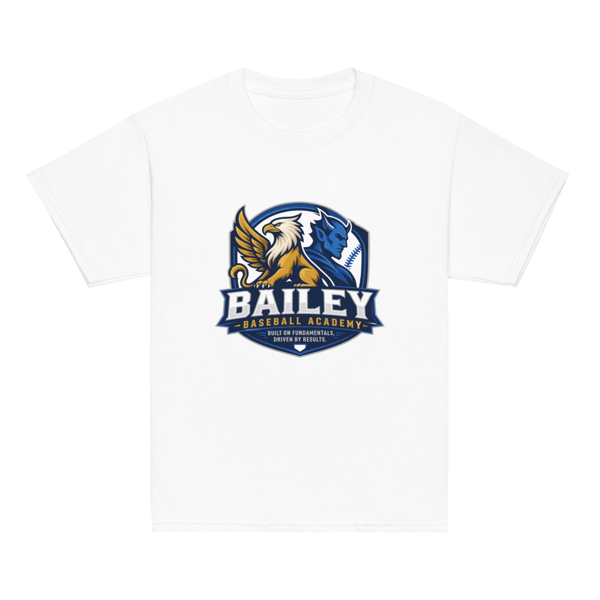 Classic | Youth T Shirt | Bailey Baseball Academy | Shield Logo