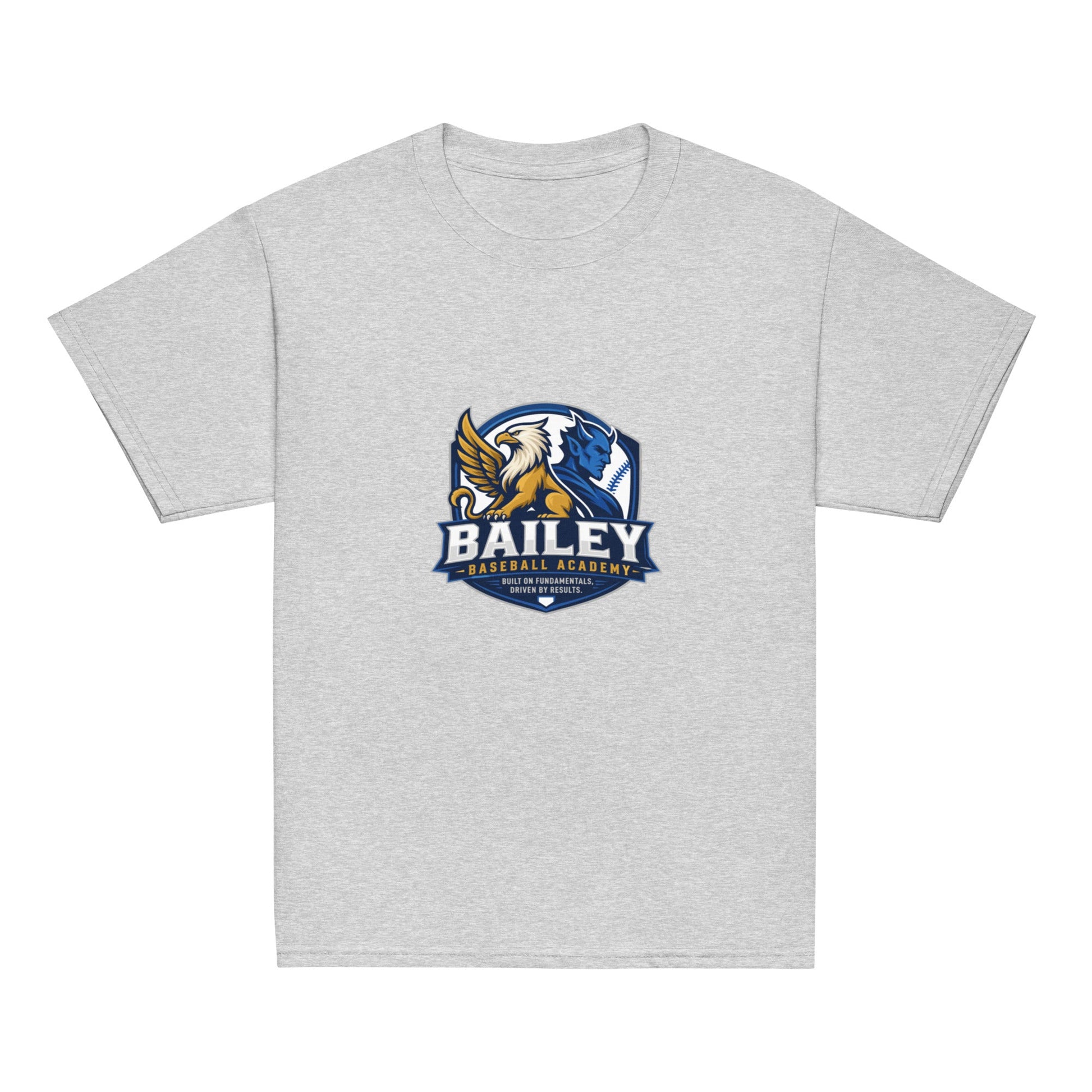 Classic | Youth T Shirt | Bailey Baseball Academy | Shield Logo