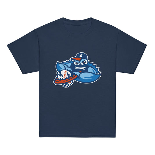 Classic | Youth T Shirt | Bellport BlueClaws | Mascot Logo