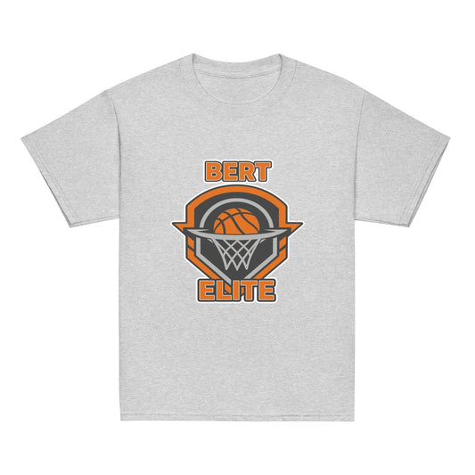 Classic | Youth T Shirt | Bert Elite AAU | Hoop Badge Logo