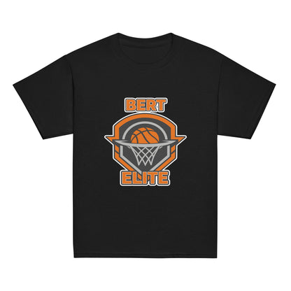 Classic | Youth T Shirt | Bert Elite AAU | Hoop Badge Logo