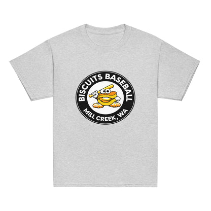 Classic | Youth T Shirt | Biscuits Baseball MCLL | Mascot Logo