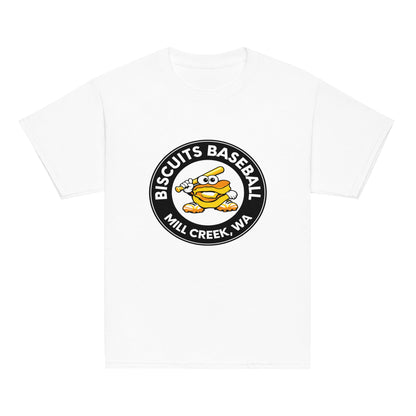 Classic | Youth T Shirt | Biscuits Baseball MCLL | Mascot Logo