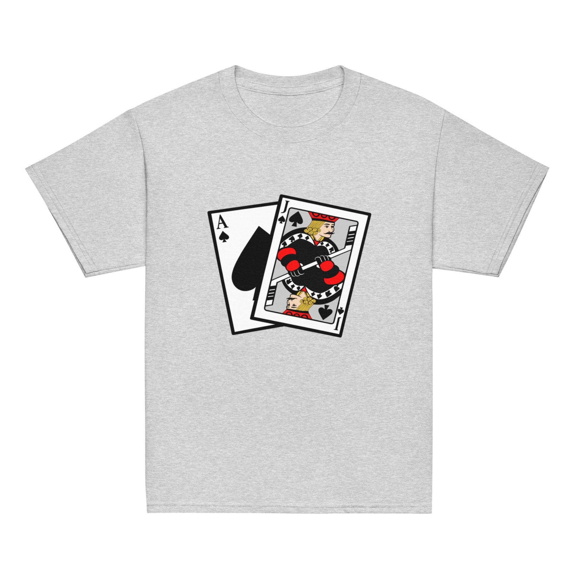Classic | Youth T Shirt | Blackjack’s Roller Hockey | Royal Spade Crest Logo
