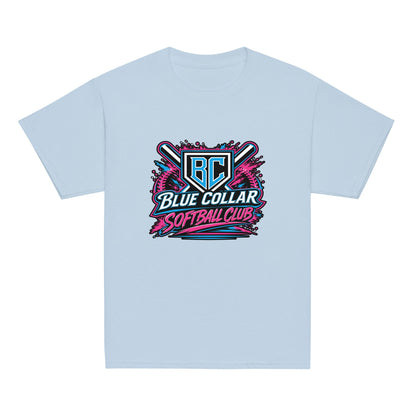 Classic | Youth T Shirt | Blue Collar Softball 2034 | Athletics Logo