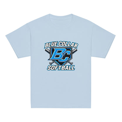 Classic | Youth T Shirt | Blue Collar Softball 2034 | Shield Logo