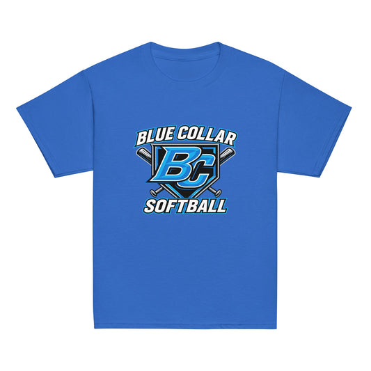 Classic | Youth T Shirt | Blue Collar Softball 2034 | Shield Logo