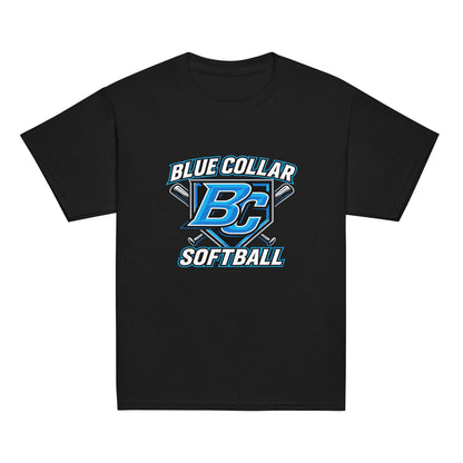 Classic | Youth T Shirt | Blue Collar Softball 2034 | Shield Logo