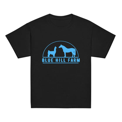 Classic | Youth T Shirt | Blue Hill Farm | Emblem Logo