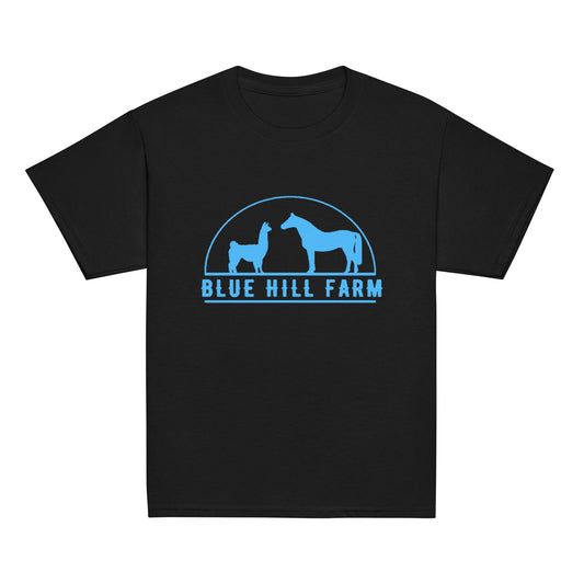 Classic | Youth T Shirt | Blue Hill Farm | Emblem Logo