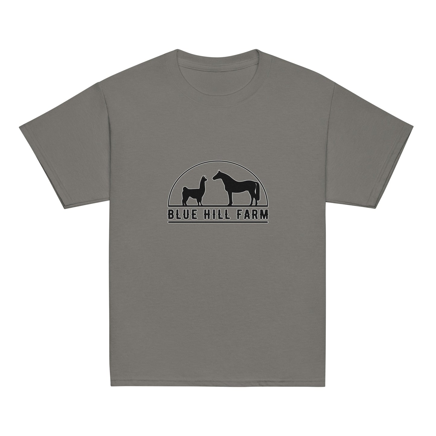 Classic | Youth T Shirt | Blue Hill Farm | Highland Silhouette Logo