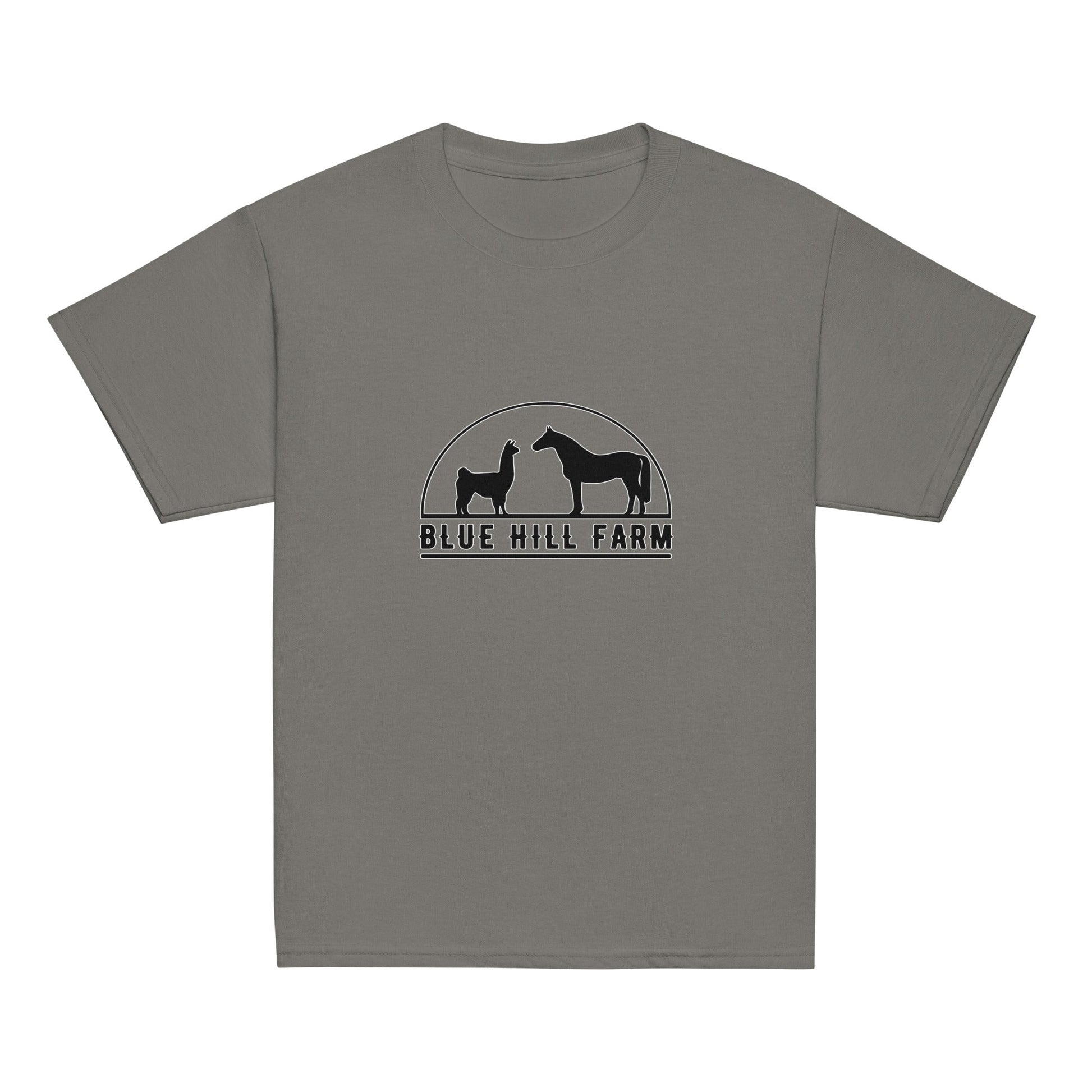 Classic | Youth T Shirt | Blue Hill Farm | Highland Silhouette Logo