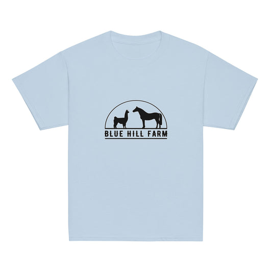 Classic | Youth T Shirt | Blue Hill Farm | Highland Silhouette Logo