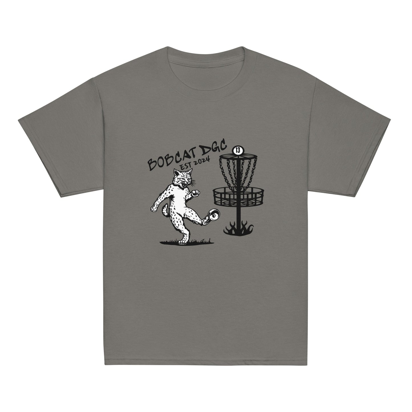 Classic | Youth T Shirt | Bobcat DGC | Predator Disc Golf Logo