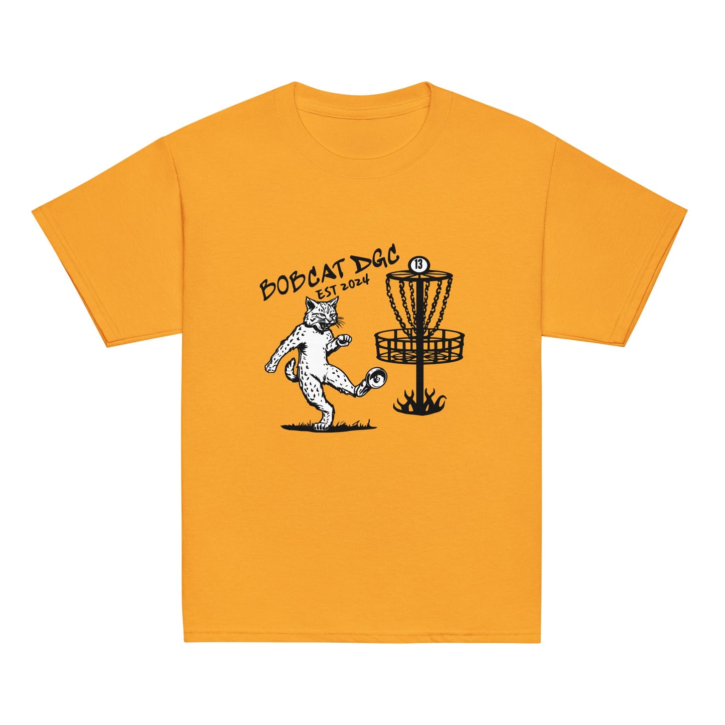Classic | Youth T Shirt | Bobcat DGC | Predator Disc Golf Logo
