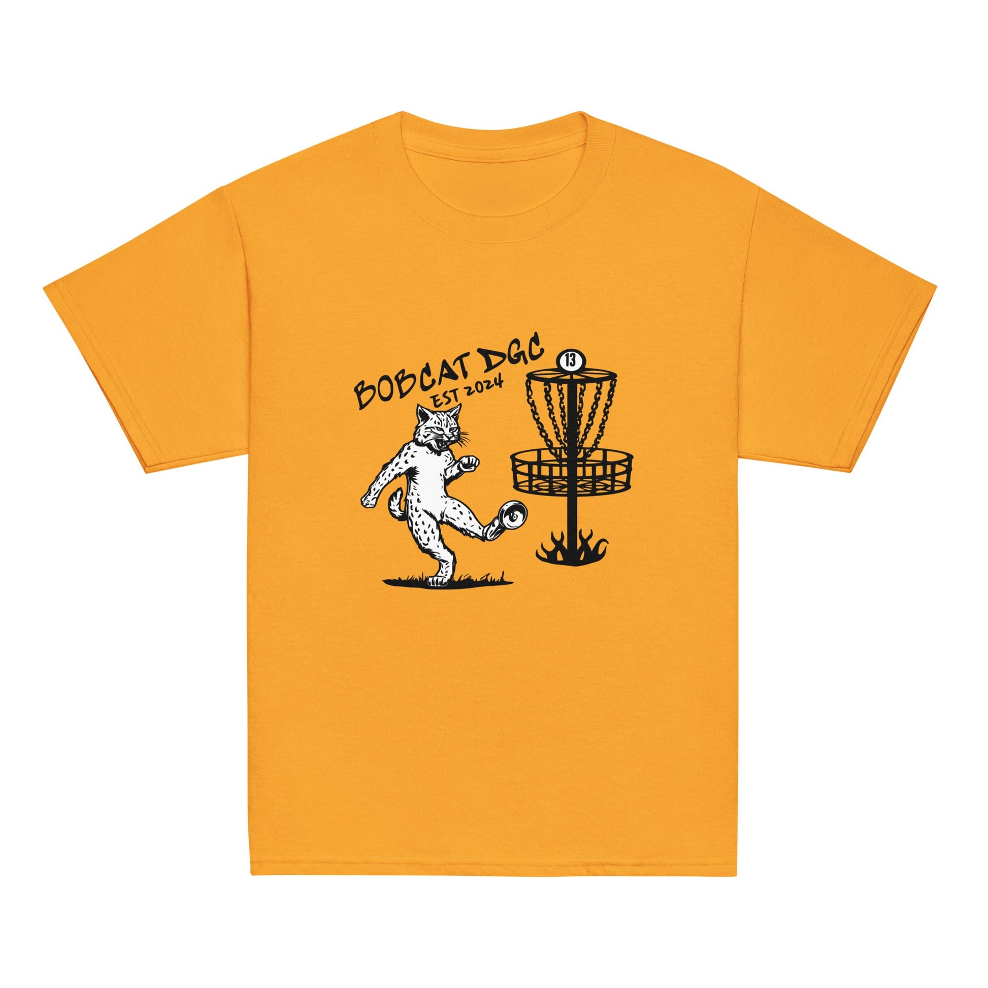 Classic | Youth T Shirt | Bobcat DGC | Predator Disc Golf Logo