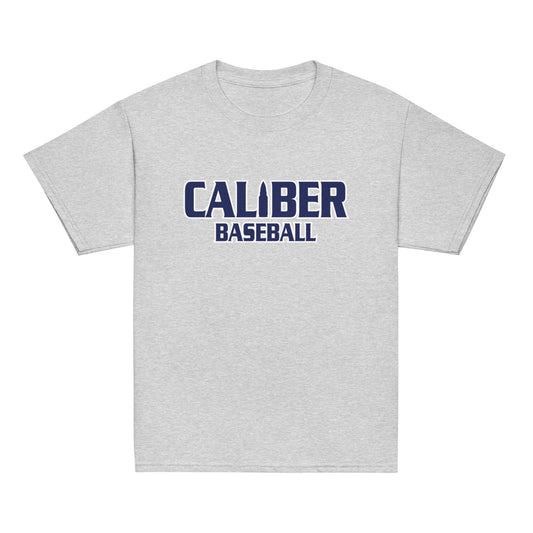 Classic | Youth T Shirt | Caliber Baseball | Varsity Script Logo