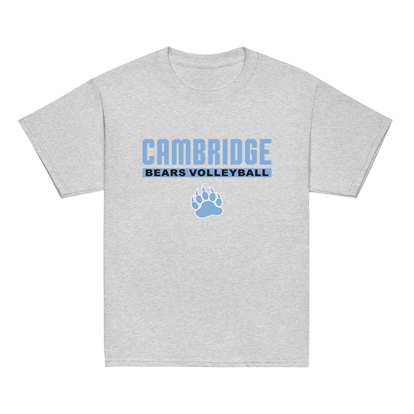 Classic | Youth T Shirt | Cambridge Volleyball | Script Paw Logo