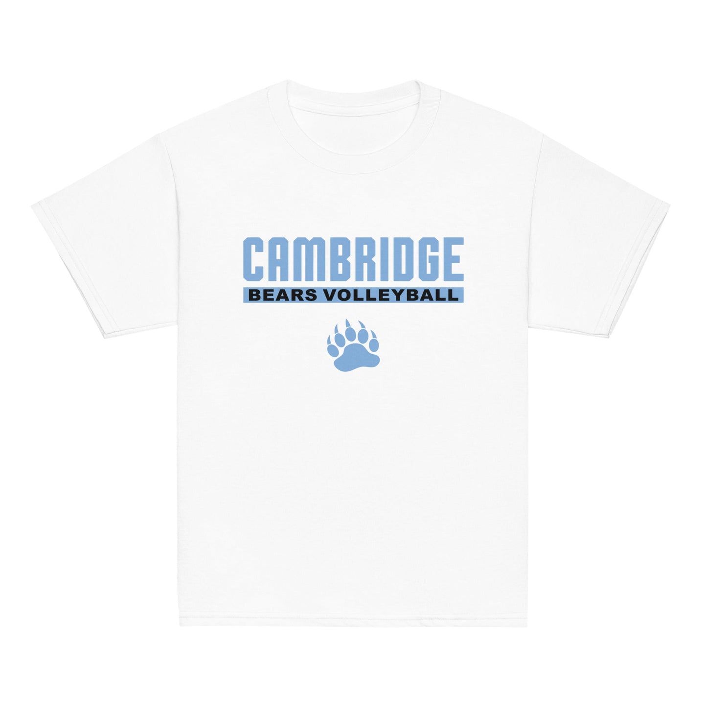 Classic | Youth T Shirt | Cambridge Volleyball | Script Paw Logo