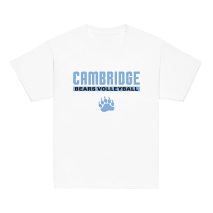 Classic | Youth T Shirt | Cambridge Volleyball | Script Paw Logo