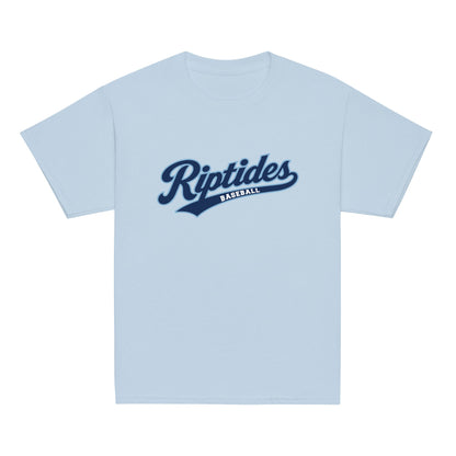 Classic | Youth T Shirt | Cape Riptides Baseball | Modern Script Logo