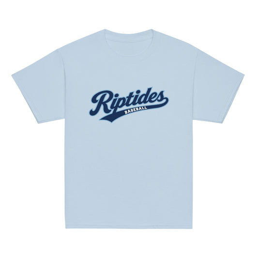 Classic | Youth T Shirt | Cape Riptides Baseball | Modern Script Logo