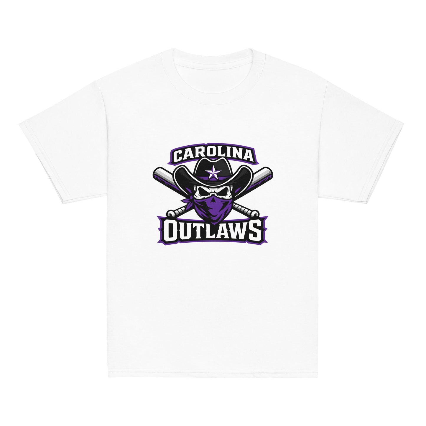 Classic | Youth T Shirt | Carolina Outlaws Baseball | Crest Logo