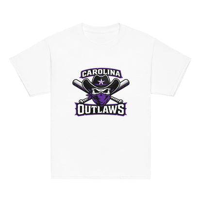 Classic | Youth T Shirt | Carolina Outlaws Baseball | Crest Logo