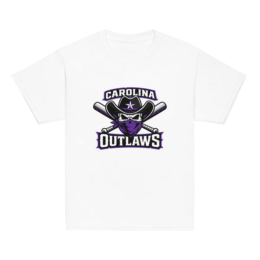 Classic | Youth T Shirt | Carolina Outlaws Baseball | Crest Logo