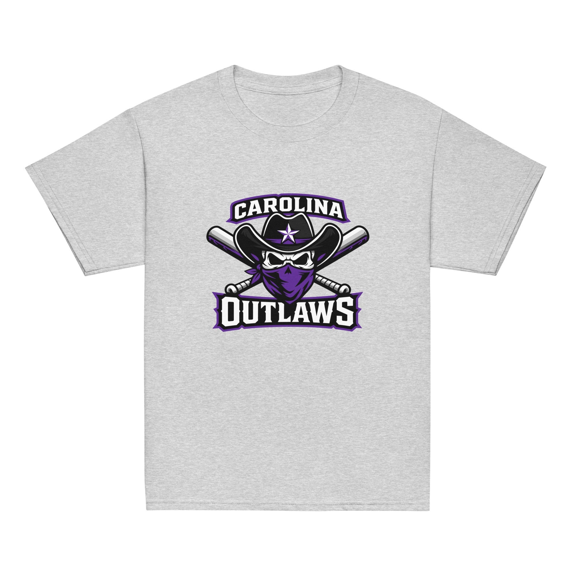 Classic | Youth T Shirt | Carolina Outlaws Baseball | Crest Logo