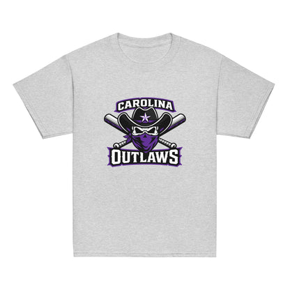 Classic | Youth T Shirt | Carolina Outlaws Baseball | Crest Logo