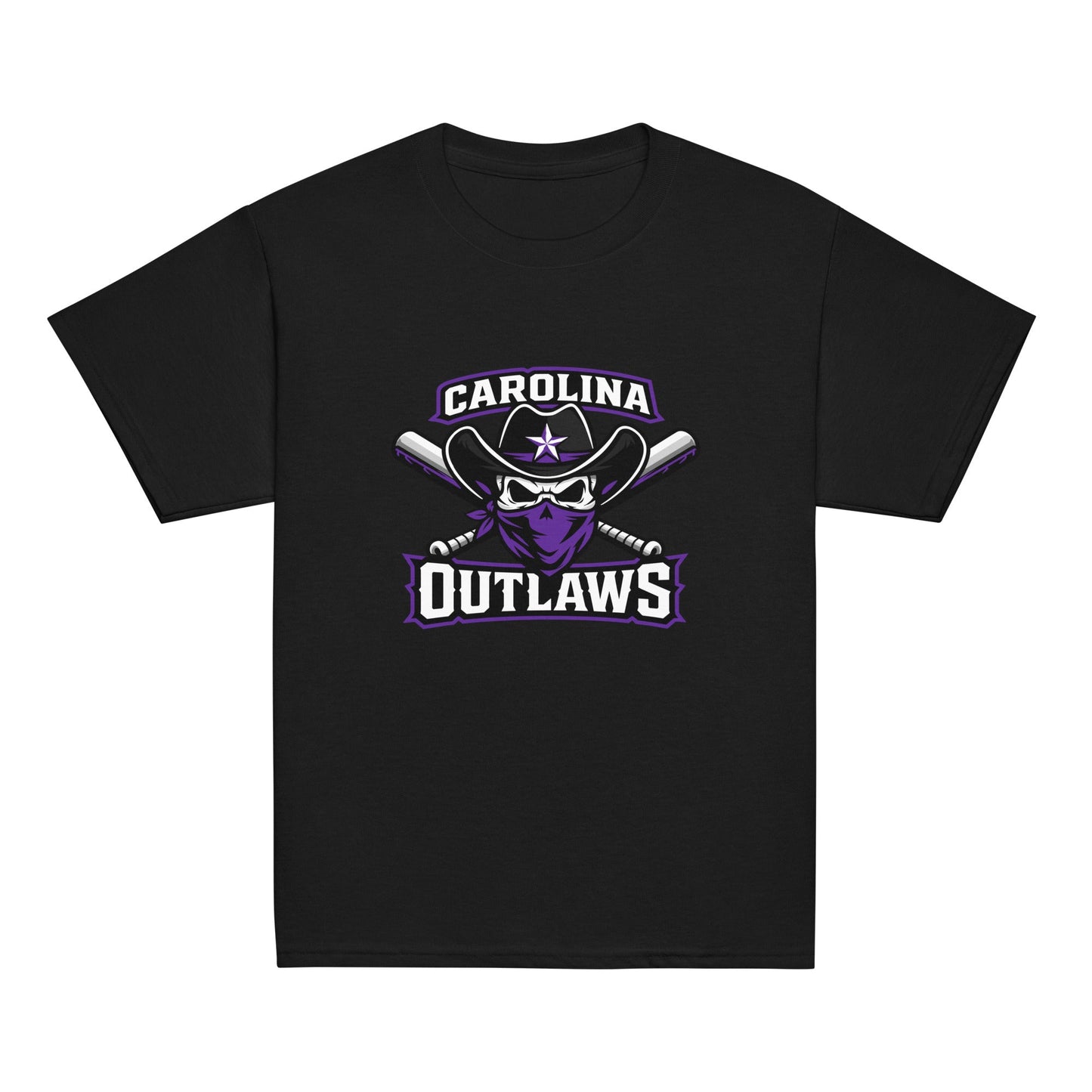 Classic | Youth T Shirt | Carolina Outlaws Baseball | Crest Logo