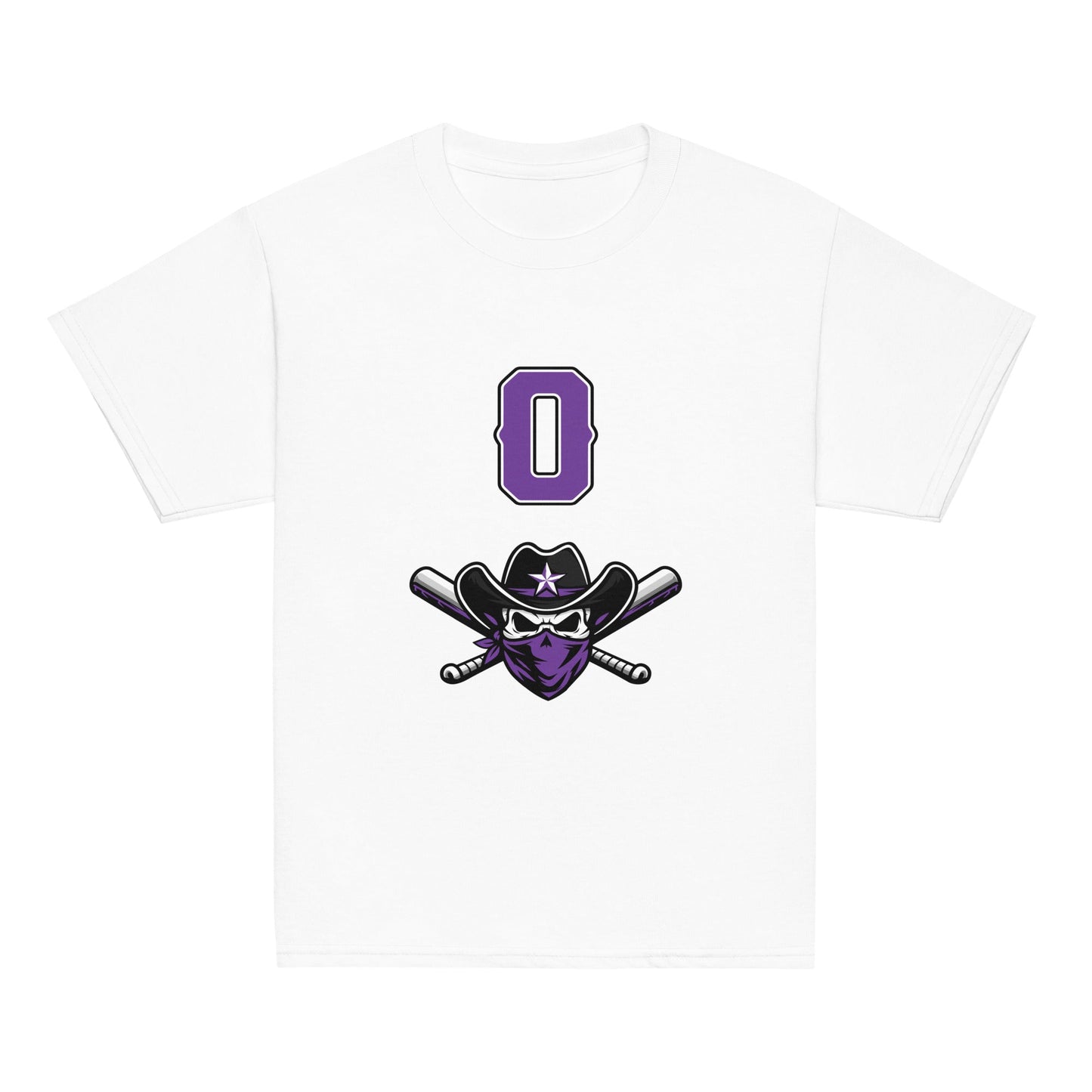 Classic | Youth T Shirt | Carolina Outlaws Baseball | Purple Renegades Logo