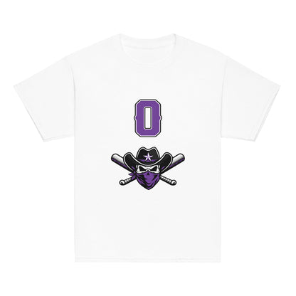 Classic | Youth T Shirt | Carolina Outlaws Baseball | Purple Renegades Logo