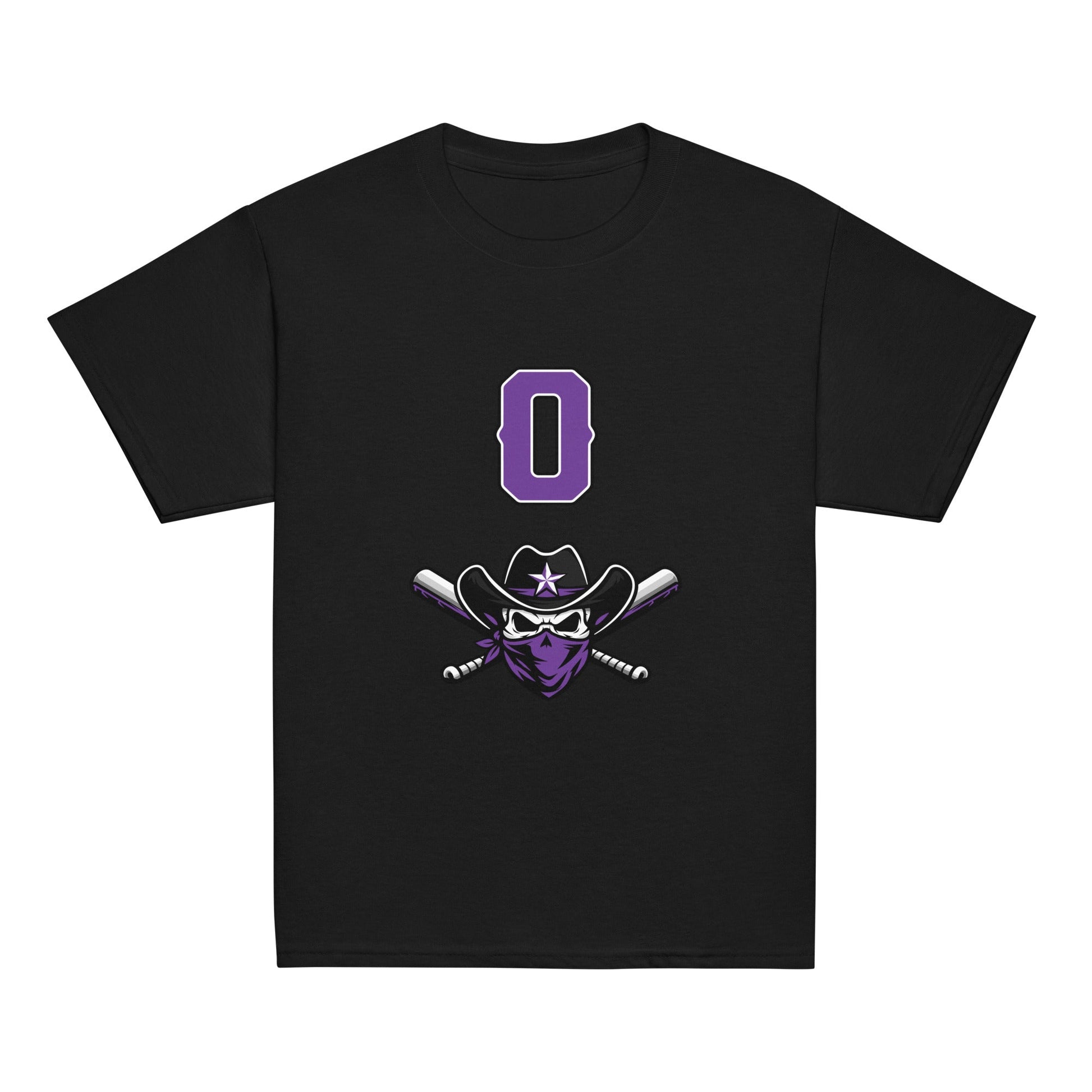 Classic | Youth T Shirt | Carolina Outlaws Baseball | Purple Renegades Logo