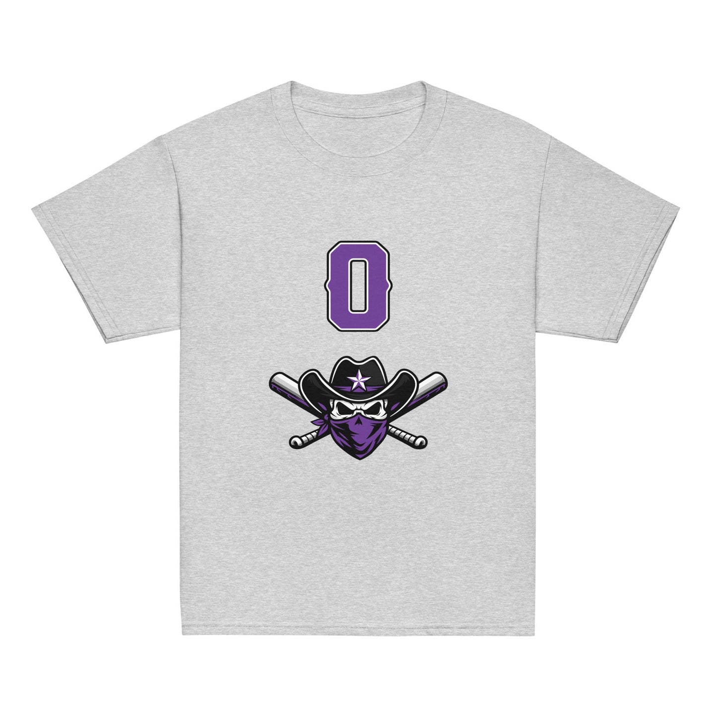 Classic | Youth T Shirt | Carolina Outlaws Baseball | Purple Renegades Logo