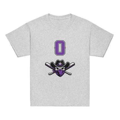 Classic | Youth T Shirt | Carolina Outlaws Baseball | Purple Renegades Logo