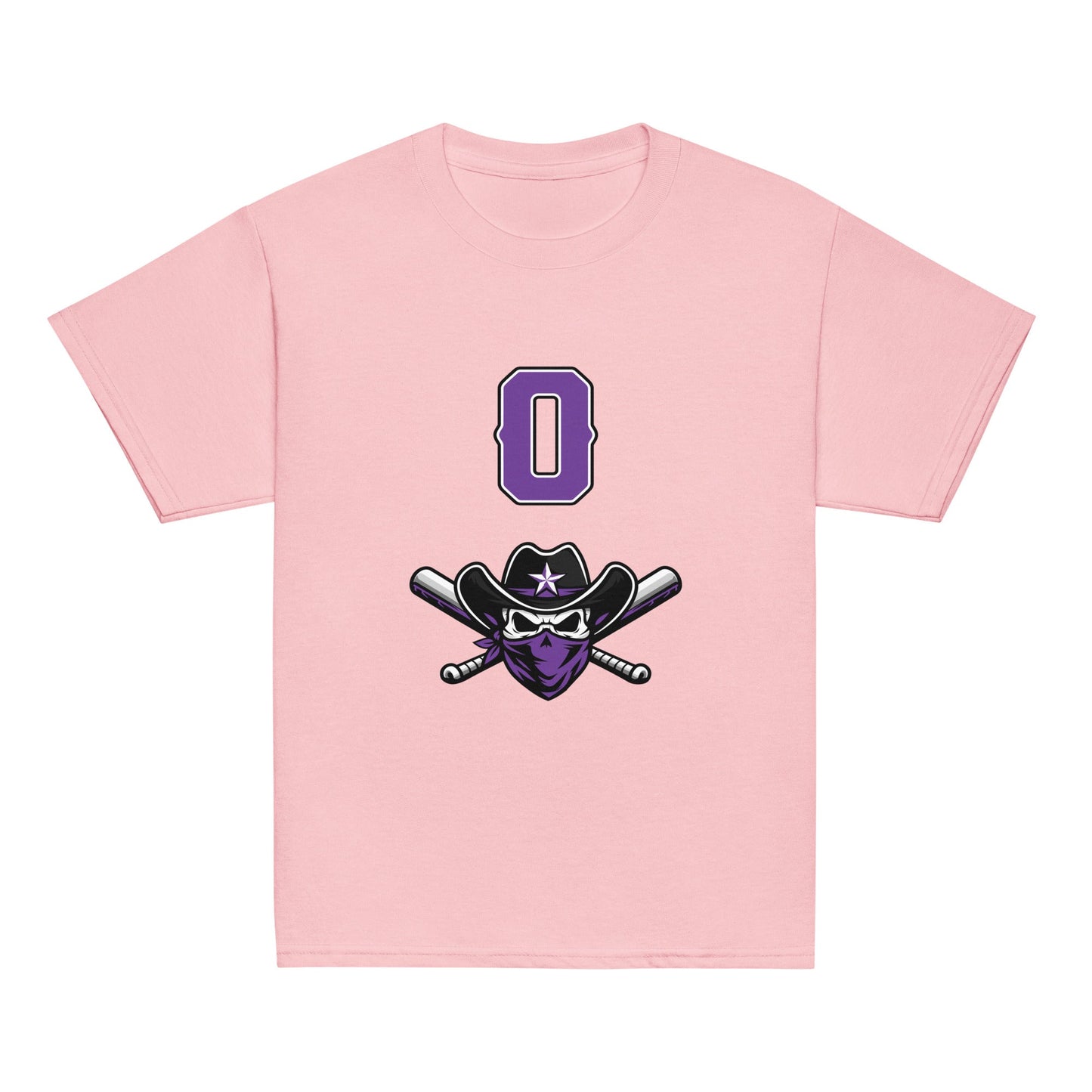 Classic | Youth T Shirt | Carolina Outlaws Baseball | Purple Renegades Logo