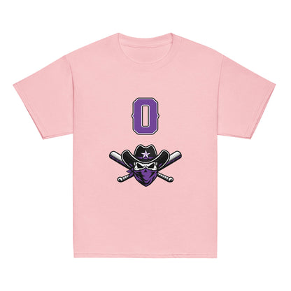 Classic | Youth T Shirt | Carolina Outlaws Baseball | Purple Renegades Logo
